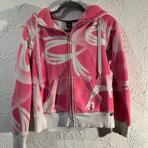 Bubble Gum Pink Cozy TNA 2013 Old-school Full Zip Hoodie - Size Small